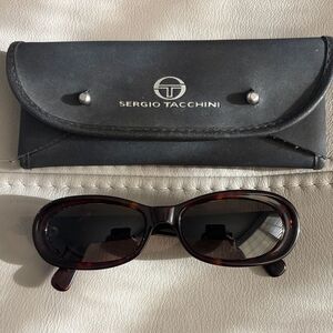 Sergio Tacchini Vintage Mini Black Sunglasses